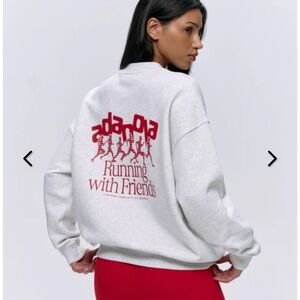 Adanola EUC Runners oversized sweatshirt sz small